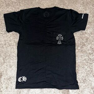 Chrome Hearts Black Crew Neck Short Sleeve Tee